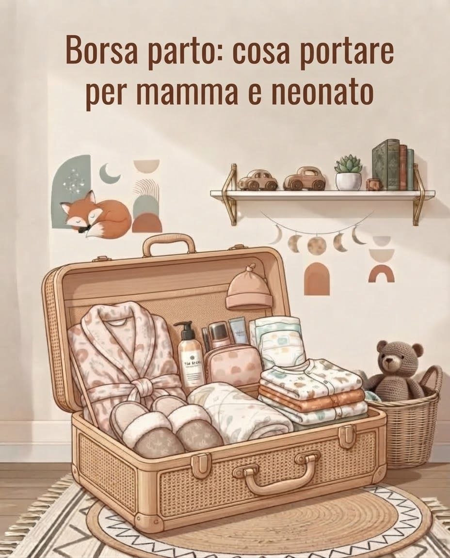 Borsa parto: cosa portare per mamma e neonato