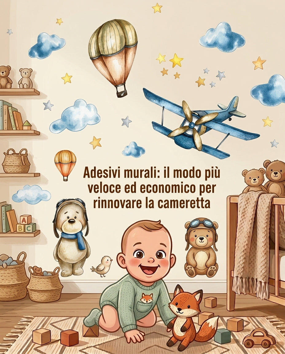 Come rinnovare la cameretta con gli adesivi murali? Idee e consigli