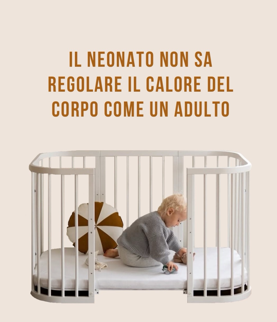 Come vestire il neonato per dormire in base alla temperatura?