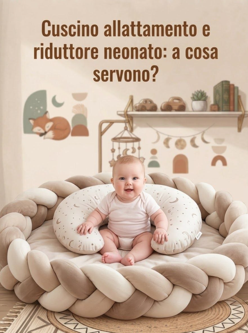 Cuscino allattamento e riduttore neonato: a cosa servono?