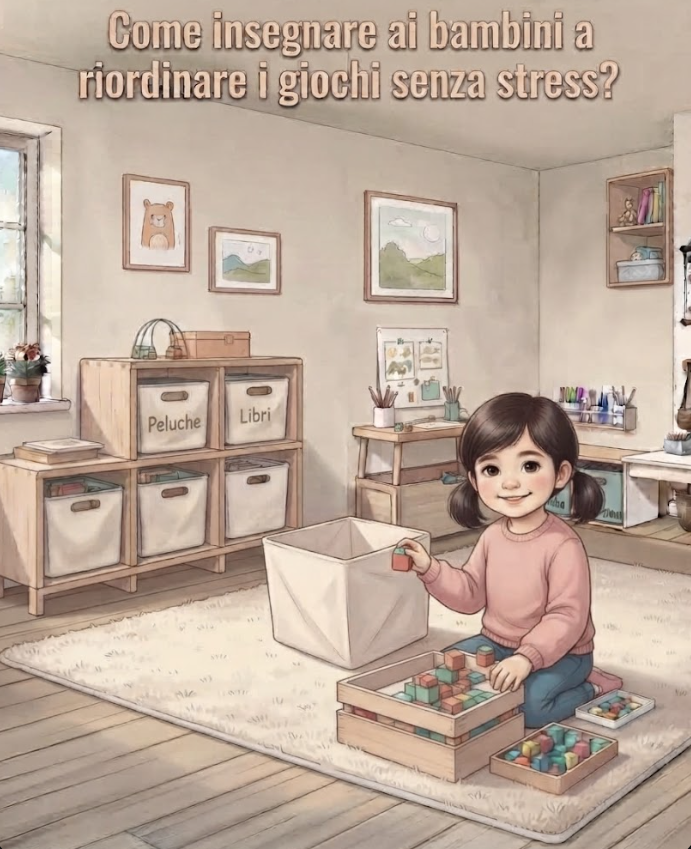 Come insegnare ai bambini a riordinare i giochi senza stress: la guida per zone