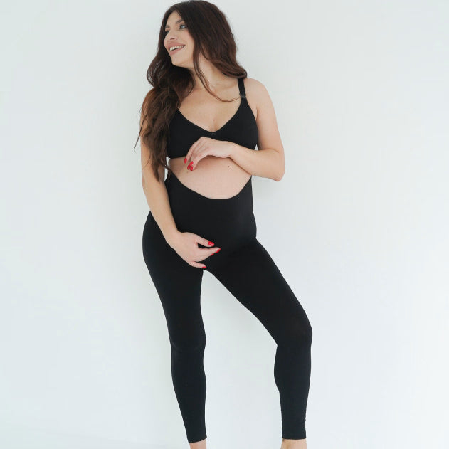 Leggings premaman in cotone nero Simple&Basic