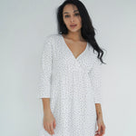 Camicia da Notte Premaman Warm&Cosy Fantasia Foglie