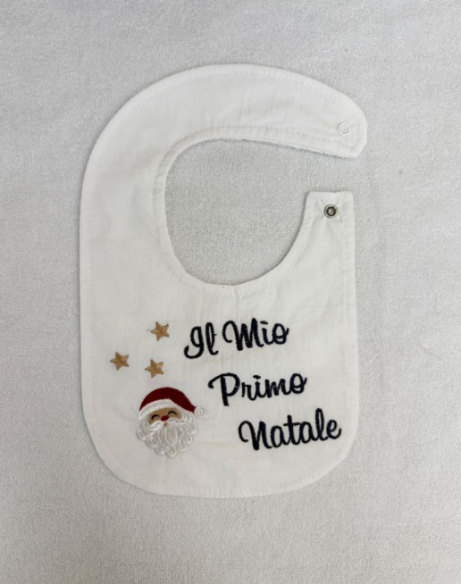 Bavetta Impermeabile "Il Mio Primo Natale"