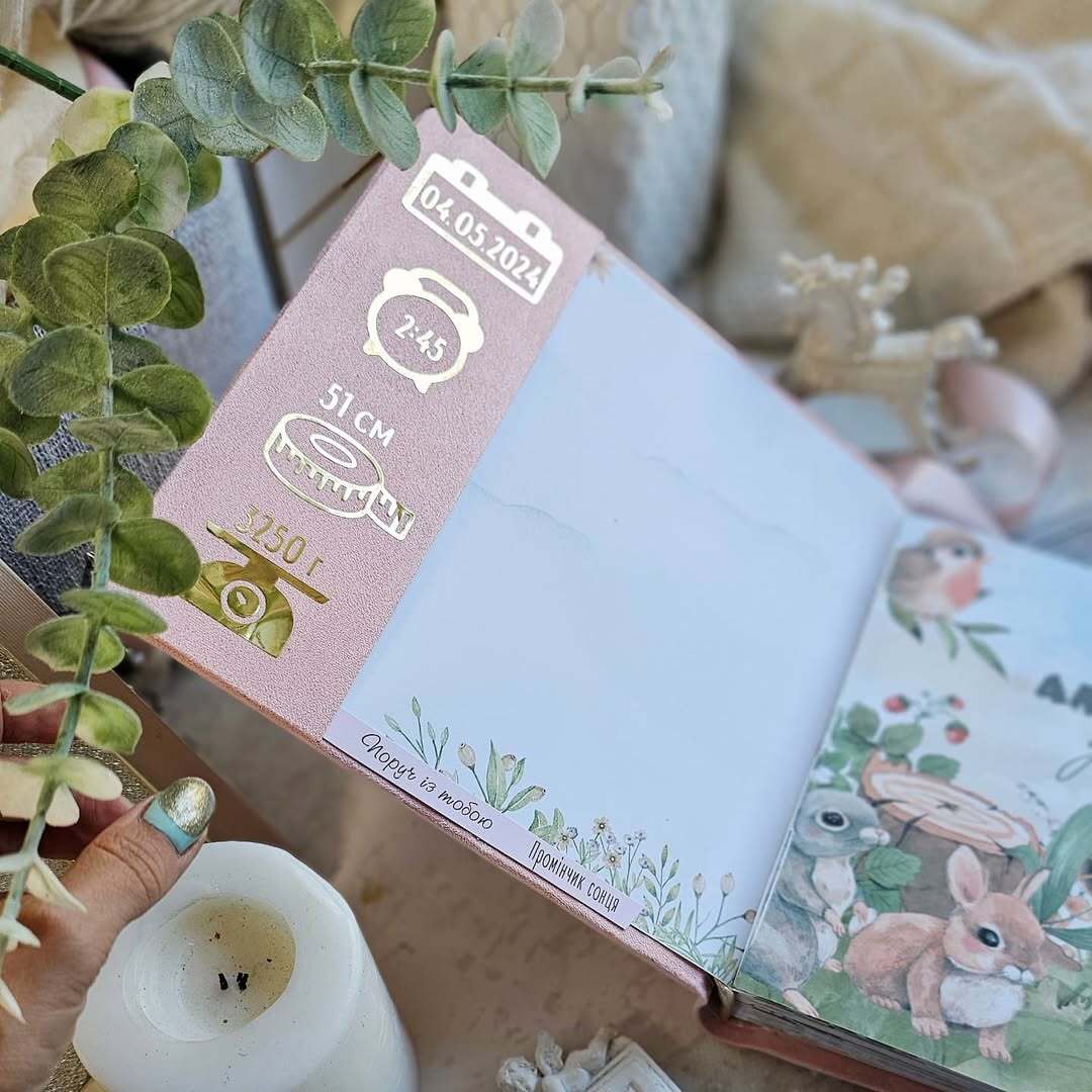 Album Ricordi Personalizzabile Scrapbooking – Coniglietta Rosa