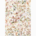Adesivi murali orchidee bianche e farfalle acquerello per cameretta bambina, wall sticker floreale staccabile riposizionabile
