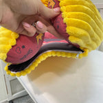 Baby nest neonato con cerniera sfoderabile, bordo in pile giallo ultra morbido, fodera interna lavabile