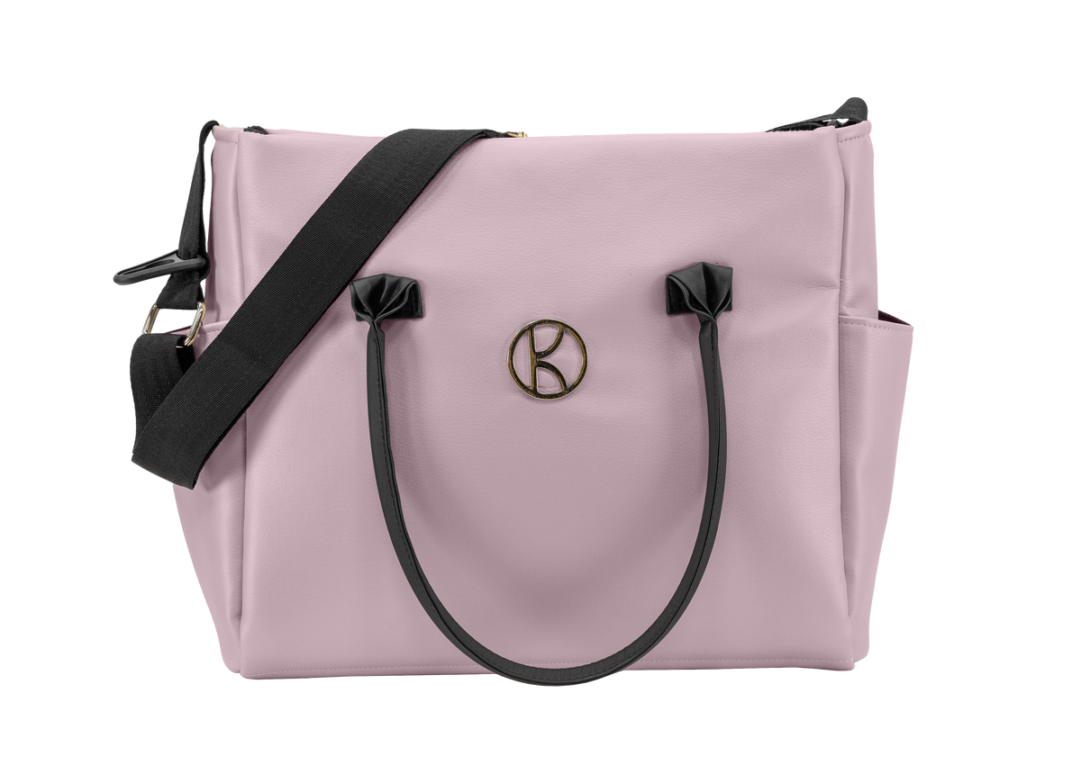 Borsa cambio neonato Kunert Ivento rosa antico con tracolla capiente borsa mamma per passeggino elegante.