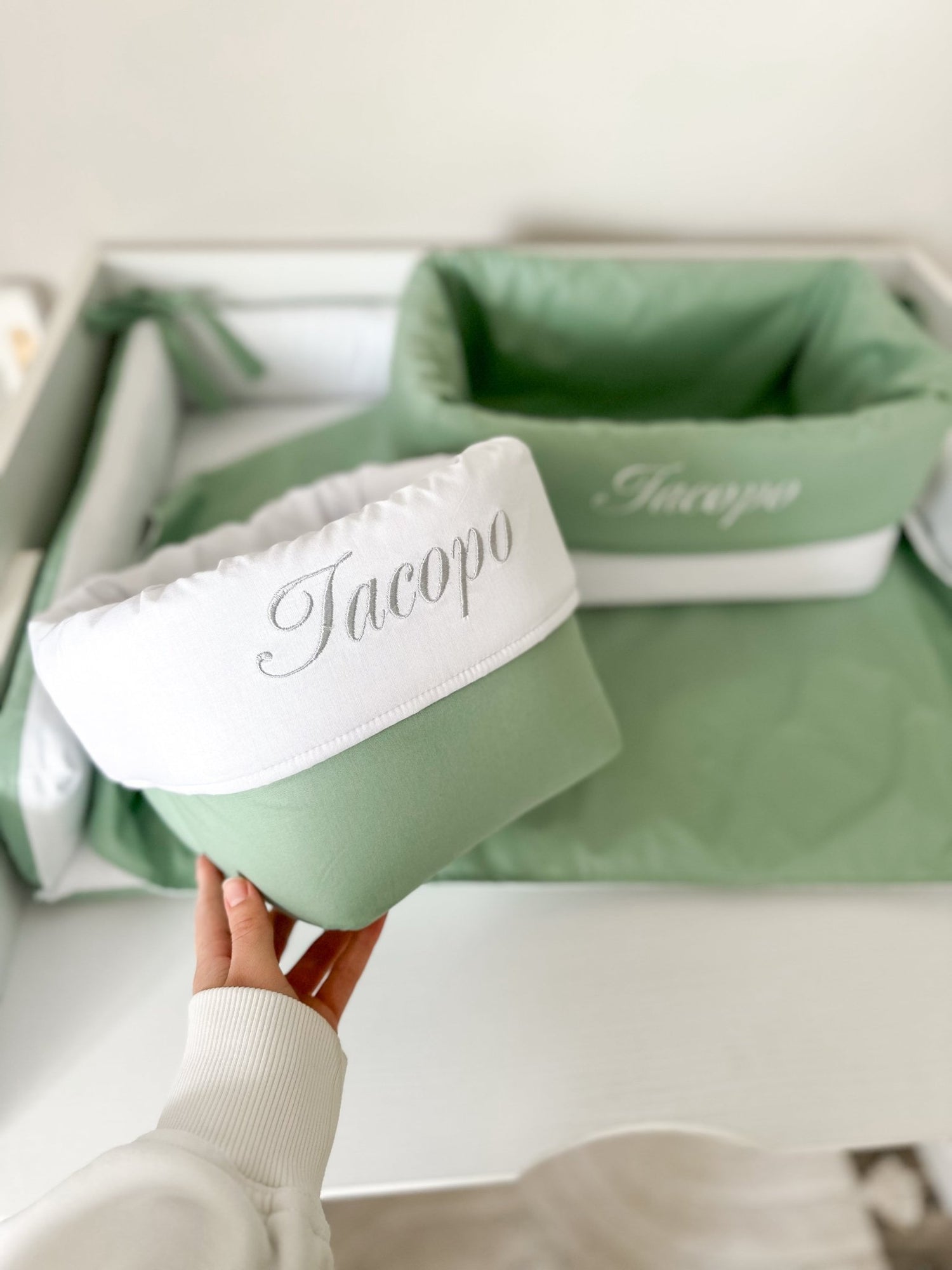 Cestino Portaoggetti per Fasciatoio – Pannolini, Creme e Accessori Cambio Pannolino - universo del bambino