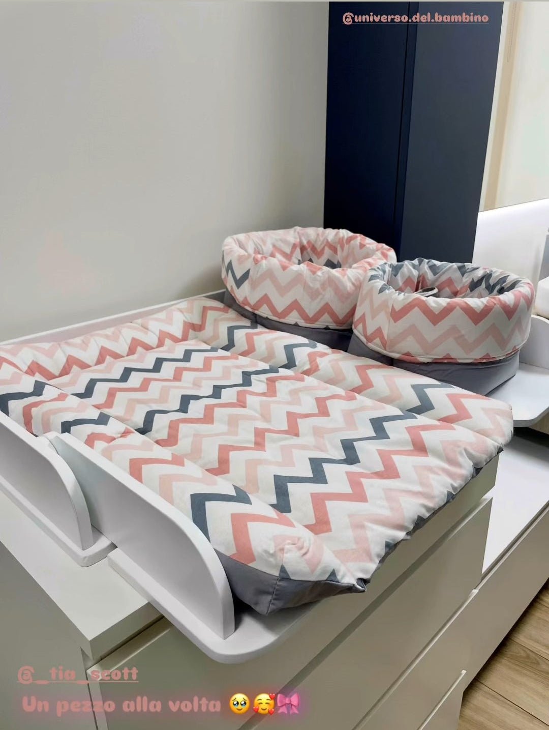 Cestino Portaoggetti per Fasciatoio – Pannolini, Creme e Accessori Cambio Pannolino - universo del bambino