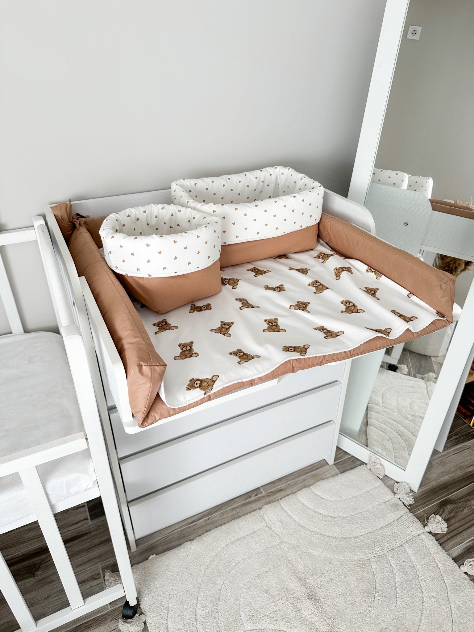 Cestino Portaoggetti per Fasciatoio – Pannolini, Creme e Accessori Cambio Pannolino - universo del bambino