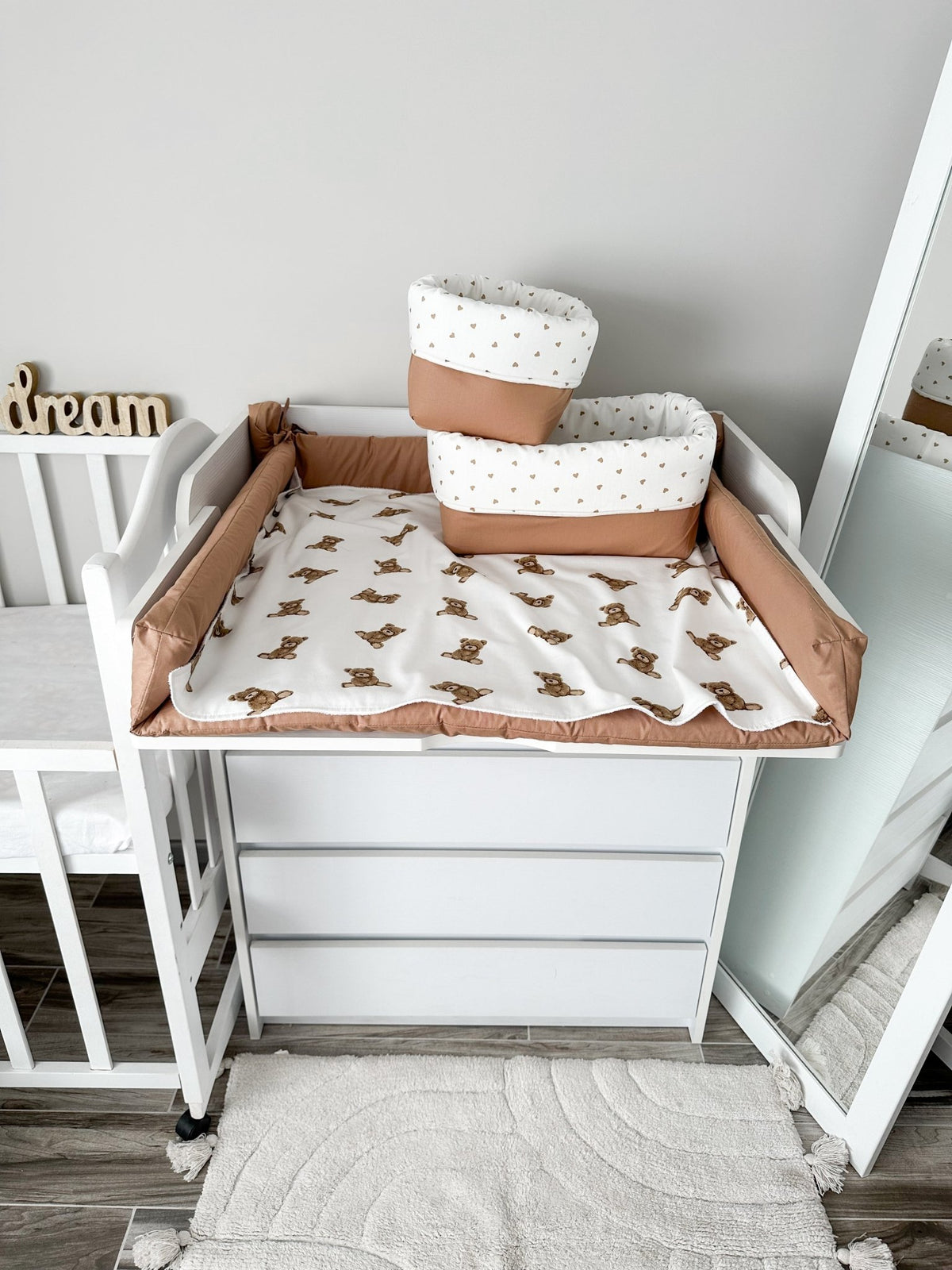 Cestino Portaoggetti per Fasciatoio – Pannolini, Creme e Accessori Cambio Pannolino - universo del bambino