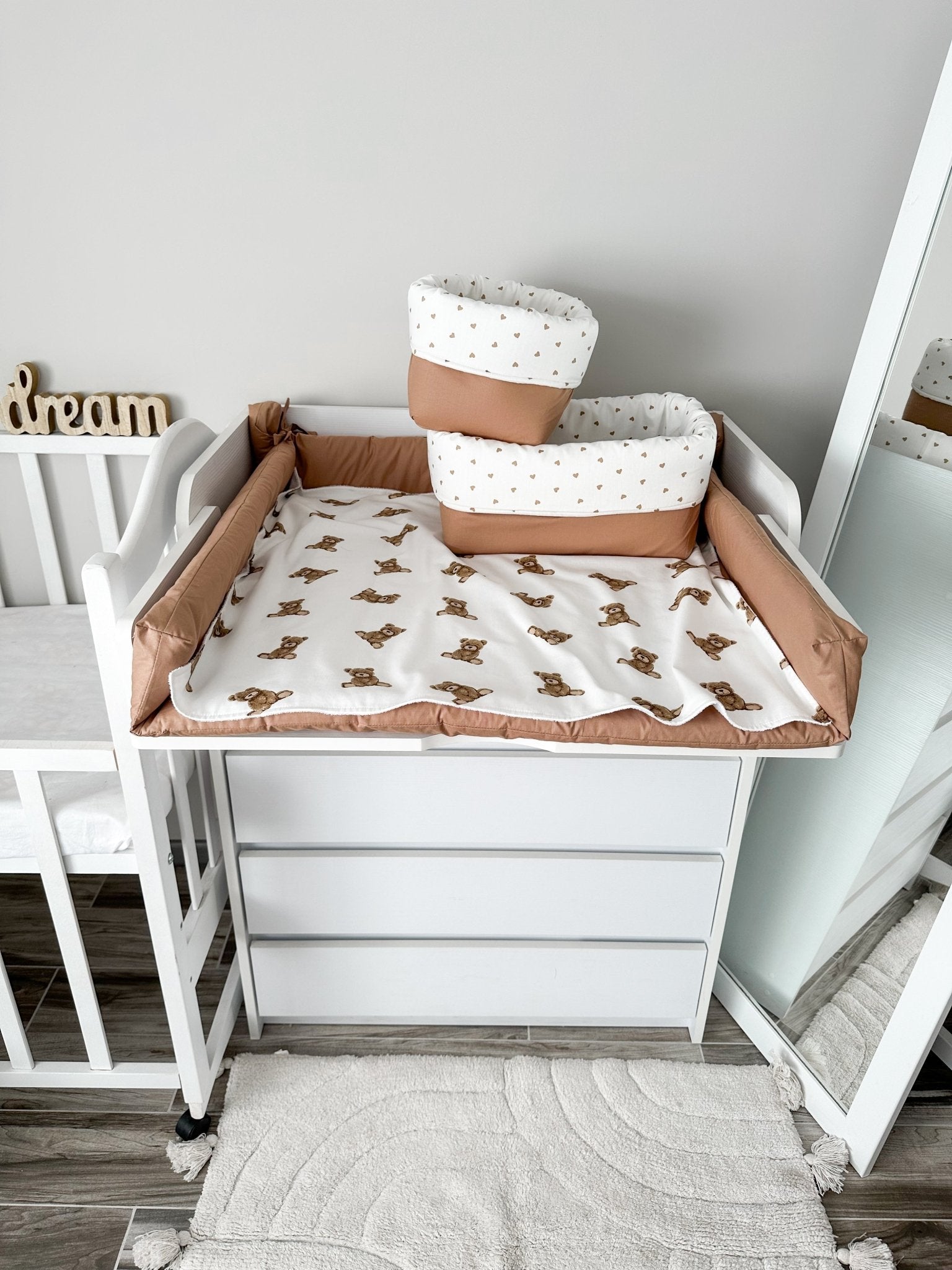 Cestino Portaoggetti per Fasciatoio – Pannolini, Creme e Accessori Cambio Pannolino - universo del bambino