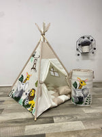Cesto Portagiochi Tenda Chiudibile con Manici – Organizza i Giocattoli in Cameretta - universo del bambino