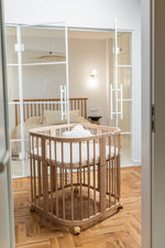 Culla standard legno naturale 7in1 con materassino 