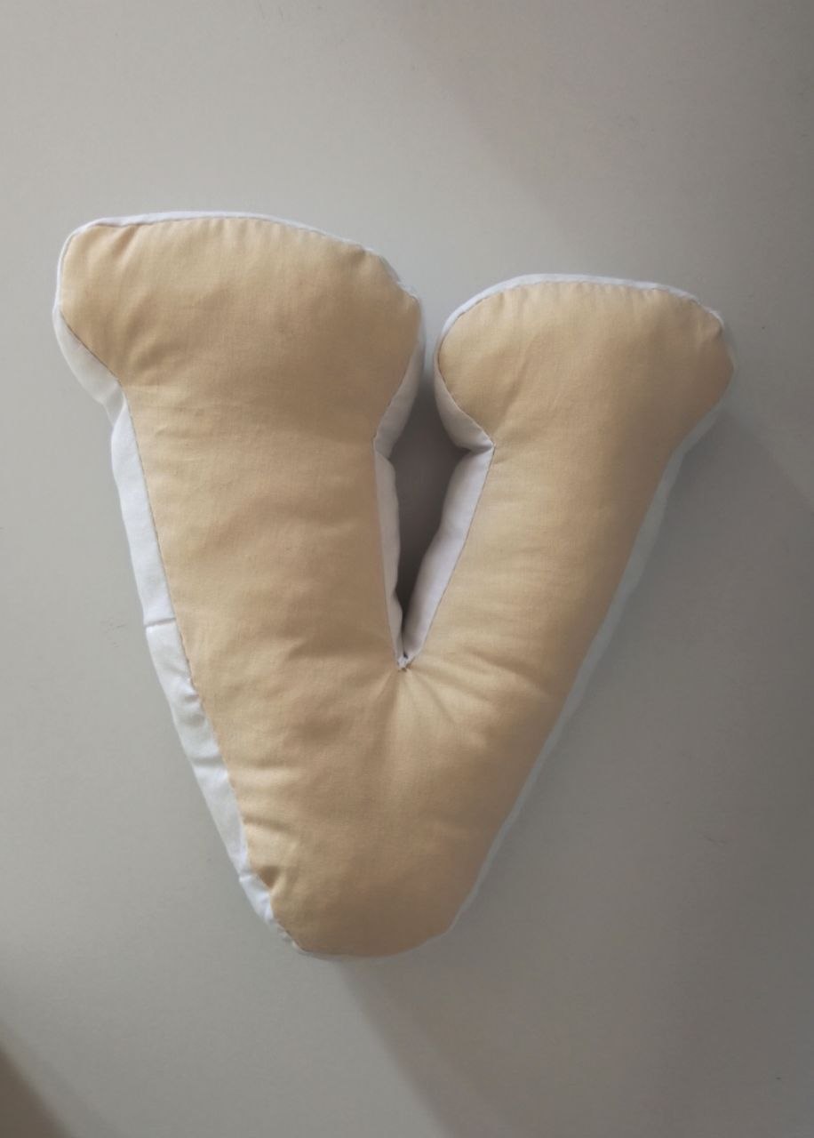 Cuscino a forma di lettera morbido, decorazione per lettino e cameretta