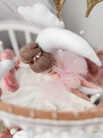 Mobile culla neonato handmade dettaglio bambolina ballerina tutù rosa