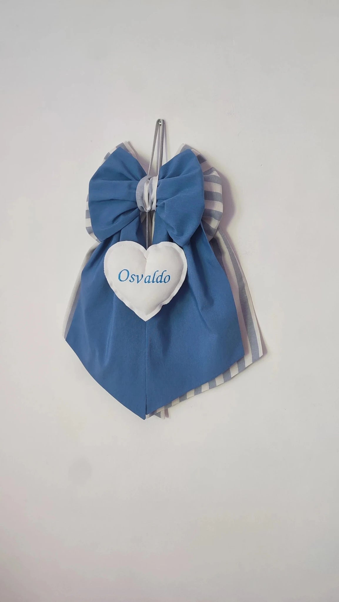 Fiocco Nascita Personalizzato Blu per Bimbo – Urgenza in 24 ore! - universo del bambino