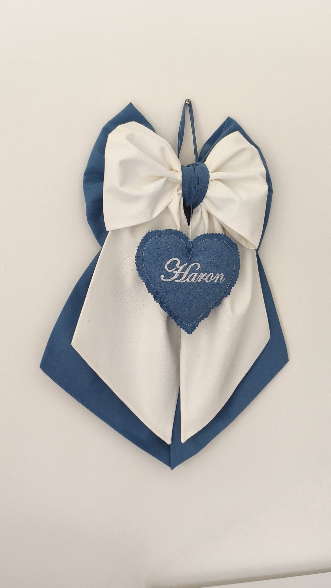 Fiocco Nascita Personalizzato Blu per Bimbo – Urgenza in 24 ore! - universo del bambino
