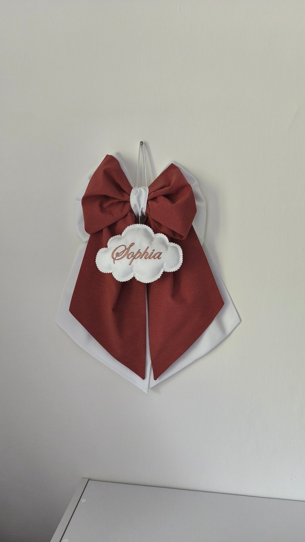 Fiocco Nascita Personalizzato Rosa Antico per Bimba – Urgenza in 24 ore! - universo del bambino