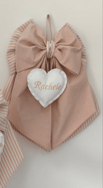 Fiocco Nascita Personalizzato Rosa Cipria per Bimba – Urgenza in 24 ore! - universo del bambino