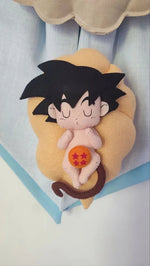 Fiocco Nascita Personalizzato Tema Anime Goku baby Dragon Ball - universo del bambino