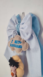 Fiocco Nascita Personalizzato Tema Anime Goku baby Dragon Ball - universo del bambino