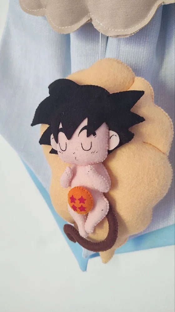 Fiocco Nascita Personalizzato Tema Anime Goku baby Dragon Ball - universo del bambino