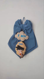 Fiocco Nascita Personalizzato Tema Anime Goku baby Dragon Ball - universo del bambino