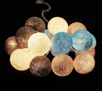 Ghirlanda Luminosa LED a Palline di Cotone per Cameretta Bambini - universo del bambino