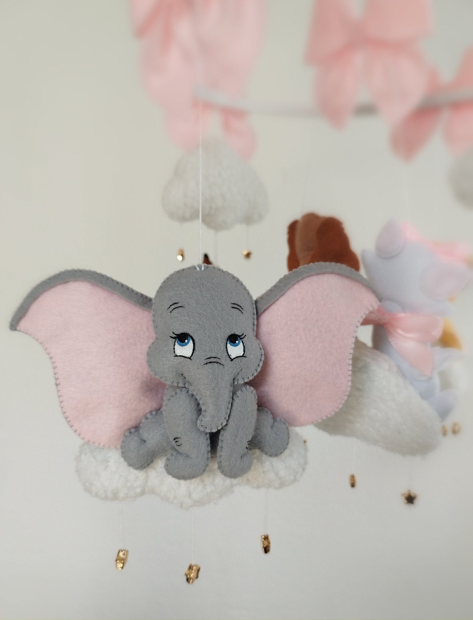 Giostrina Musicale All Disney: con Simba, Marie, Lilli, Dumbo, Bambi, Dalmata Rosa/Azzurro - universo del bambino