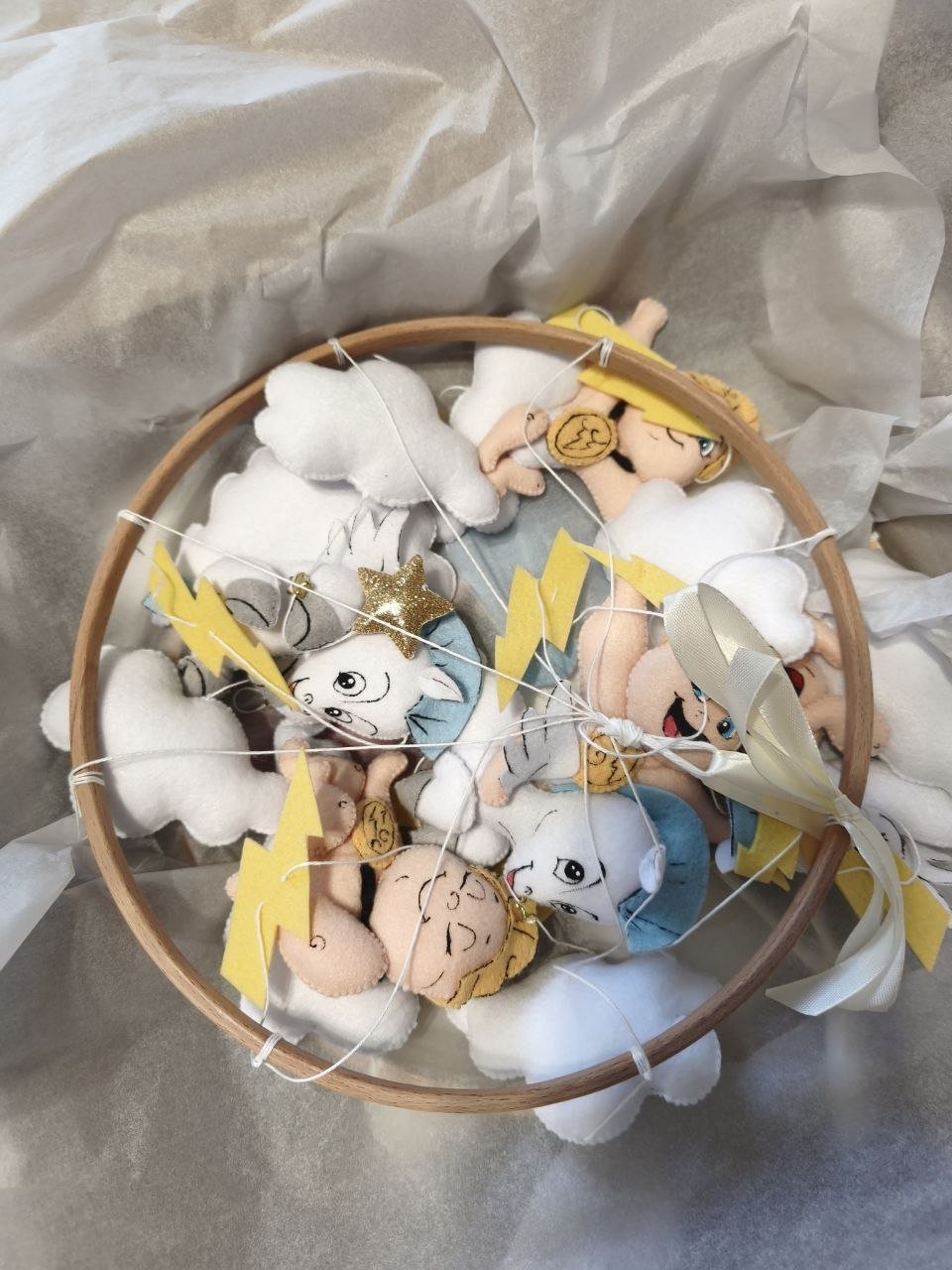 Giostrina Musicale Culla Personalizzata Ercole e Pegasus – Progettata Dalle Tue Foto - universo del bambino