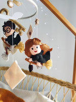 Giostrina Musicale Culla Personalizzata Harry Potter con Hermione e Edvige - universo del bambino
