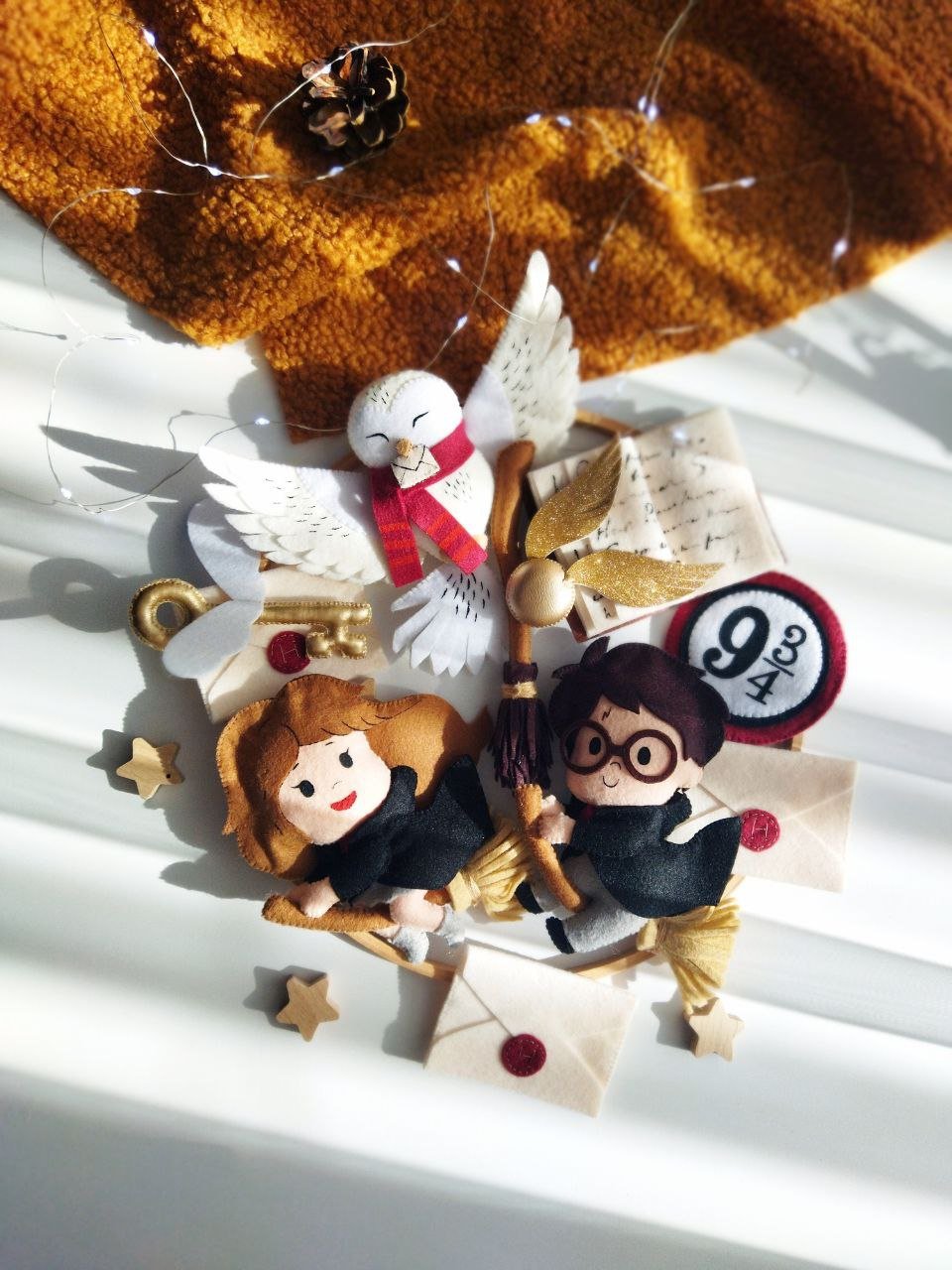 Giostrina Musicale Culla Personalizzata Harry Potter con Hermione e Edvige - universo del bambino