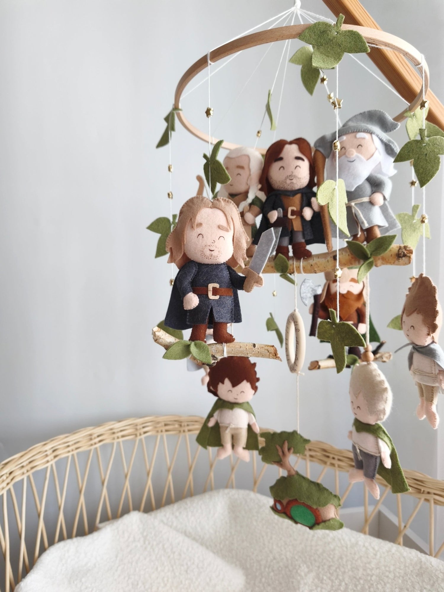 Giostrina Musicale Culla Personalizzata | Il Signore degli Anelli - universo del bambino