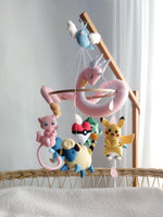Giostrina Musicale Culla Personalizzata Pokémon Dragonair rosa – Progettata Dalle Tue Foto - universo del bambino