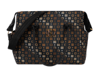 
Borsa fasciatoio Kunert Black Style nera fantasia oro con tracolla e logo dorato coordinata passeggino