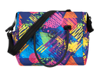 Borsa fasciatoio Kunert Colors Impression multicolore pop art con tracolla nera e logo coordinata passeggino