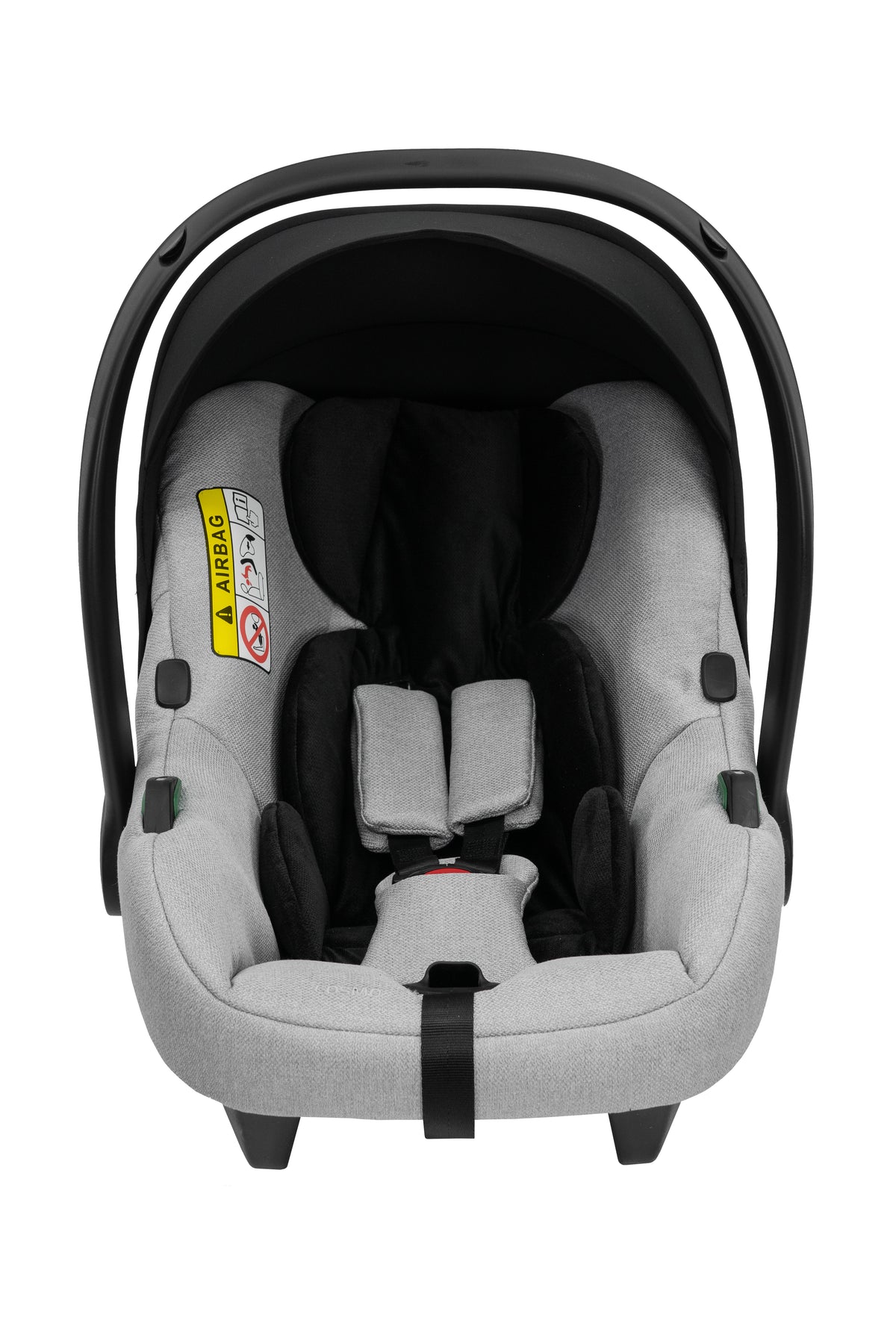 Seggiolino auto neonato Kunert Cosmo gruppo 0+ nero, ovetto leggero compatibile con carrozzina Ivento