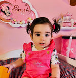 Luce notturna nuvola rosa Minnie personalizzata su parete cameretta bambina, nome inciso LED, palline rosa e gialle decorate