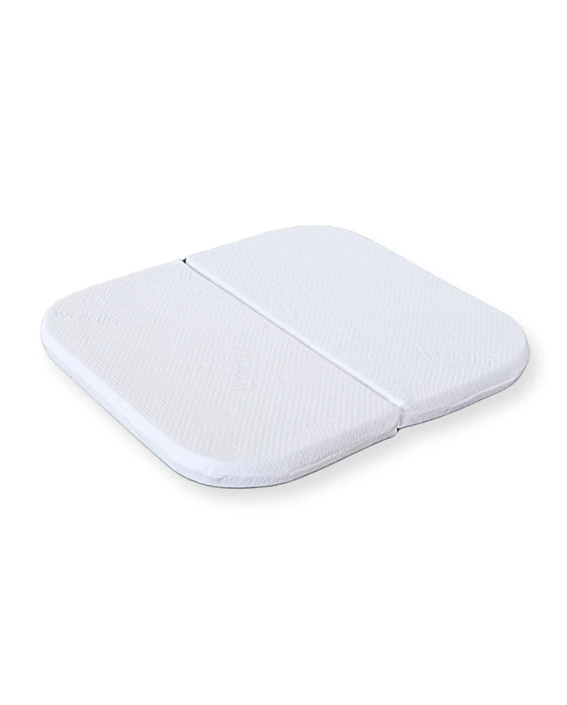 Materasso lettino standard neonato bianco pieghevole 2 sezioni – compatibile lettino 7in1
