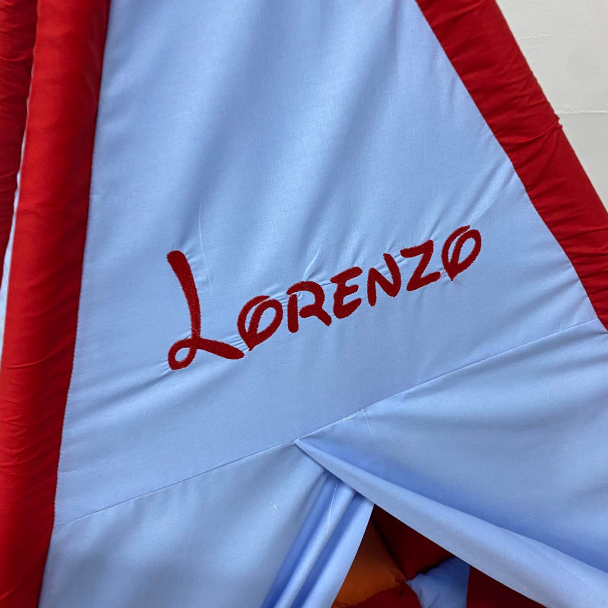nome personalizzato sulla tenda giochi teepee wigwam