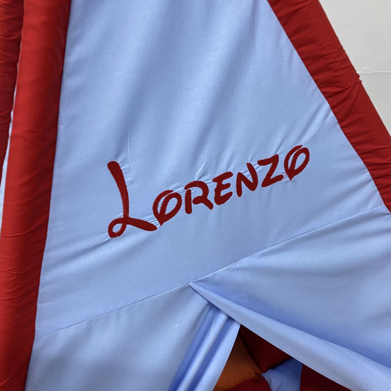 nome personalizzato sulla tenda giochi teepee wigwam