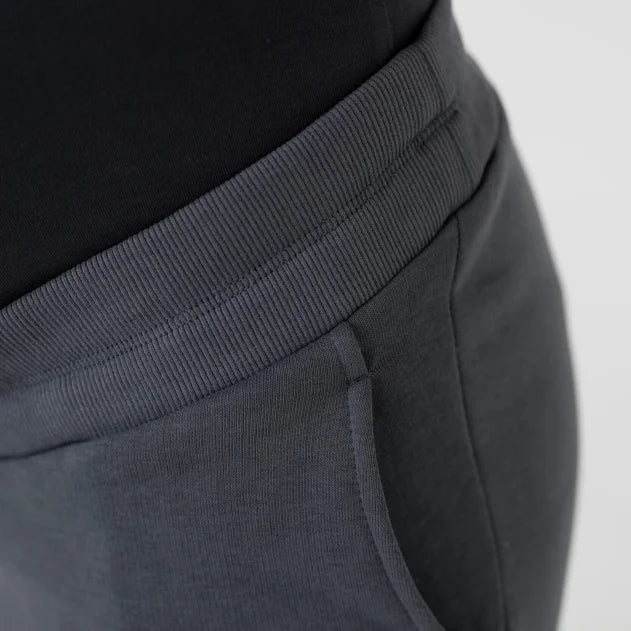 Pantaloni della tuta premaman grafite abbinabili alla felpa con cappuccio Warm&Cosy