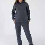 Pantaloni Premaman Warm&Cosy Caldi con Fascia Alta – Grafite e Nero - Universo del Bambino