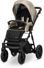 Passeggino Ivento 3in1 Kunert Eco Beige Dorato – Navicella, Seduta e Seggiolino Auto - universo del bambino