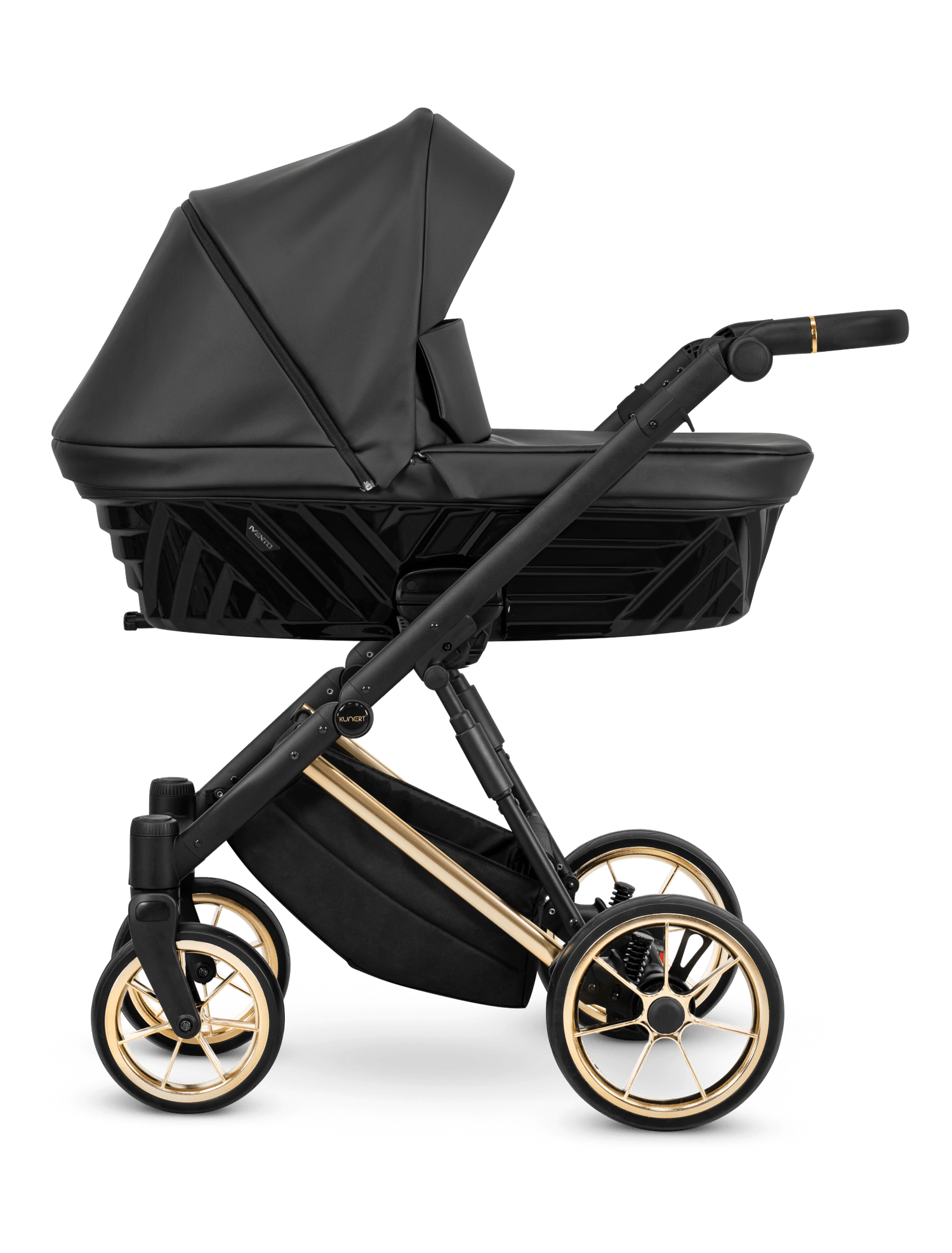 Passeggino Ivento 3in1 Kunert Eco Nero Perla – Navicella, Seduta e Seggiolino Auto - universo del bambino