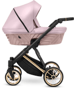 Passeggino Ivento 3in1 Kunert Eco Rosa Metallizzato – Navicella, Seduta e Seggiolino Auto - universo del bambino
