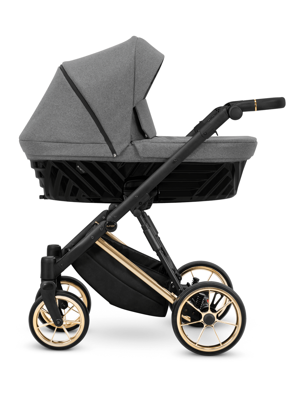 Passeggino Ivento 3in1 Kunert Grigio Grafite – Navicella, Seduta e Seggiolino Auto - universo del bambino