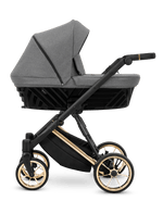 Passeggino Ivento 3in1 Kunert Grigio Grafite – Navicella, Seduta e Seggiolino Auto - universo del bambino